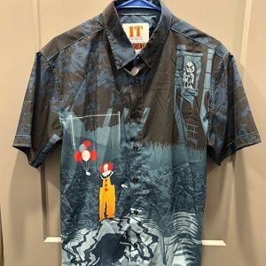 RSVLTS Mens Med “You’ll All Float” Kunuflex Button Up Shirt